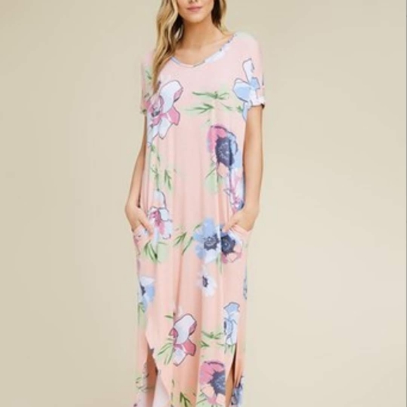 Flowered Dress With Pockets - Picture 6 of 6